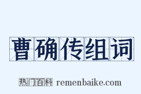 曹确传组词是什么意思的图片